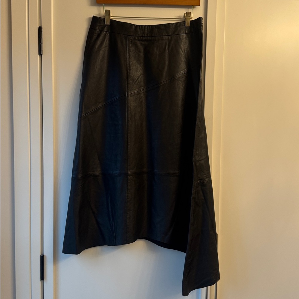 Allsaints Gia Leather Midi Skirt size us 8 - Picture 7 of 11